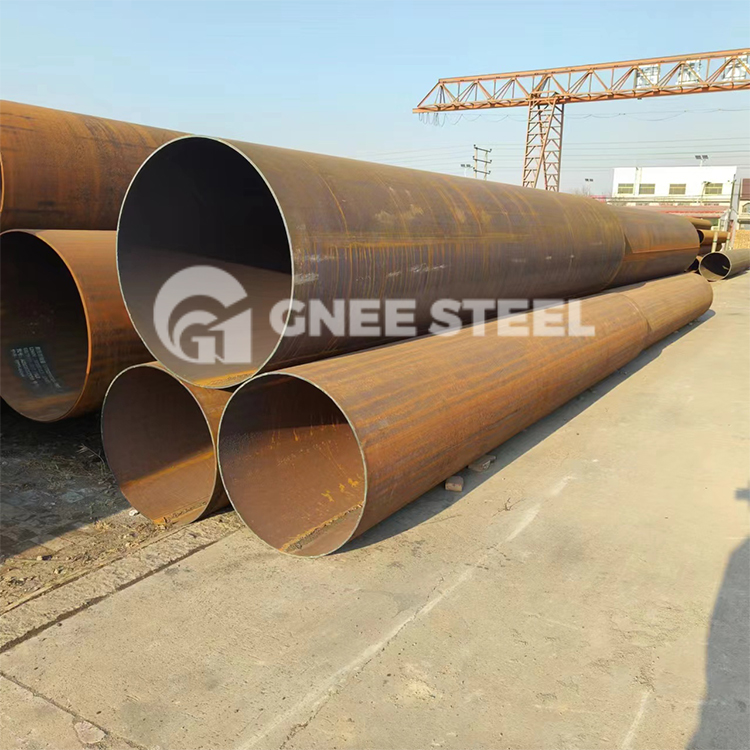 Australian customer ordered 500 tons of carbon steel straight seam welded pipe bare pipe