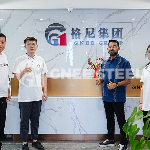 Bangladeshi Client Visit GNEE in Order of 500 Tons of P235GH LSAW Steel Pipes